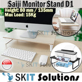 XGEAR Saiji D1 Monitor Laptop Stand TV Computer iMac Printer Riser Height 80mm / 135mm (520 x 260mm)