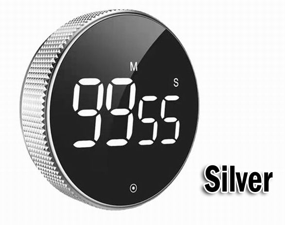 Rotation Countdown Timer Large LCD Display LED Magnetic Stopwatch Rota ...
