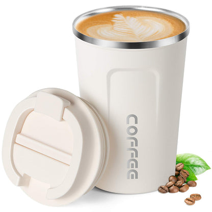 Stainless Steel Coffee Cup Mug Vacuum Insulated Thermal Tumbler Keep Warm Cold with Sealed Lid