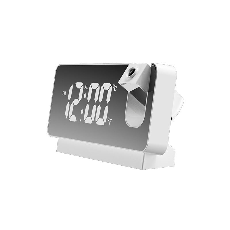 HD LED Projection Alarm Clock Digital Projector Time Display Date Temperature Wall Ceiling Dual Mode