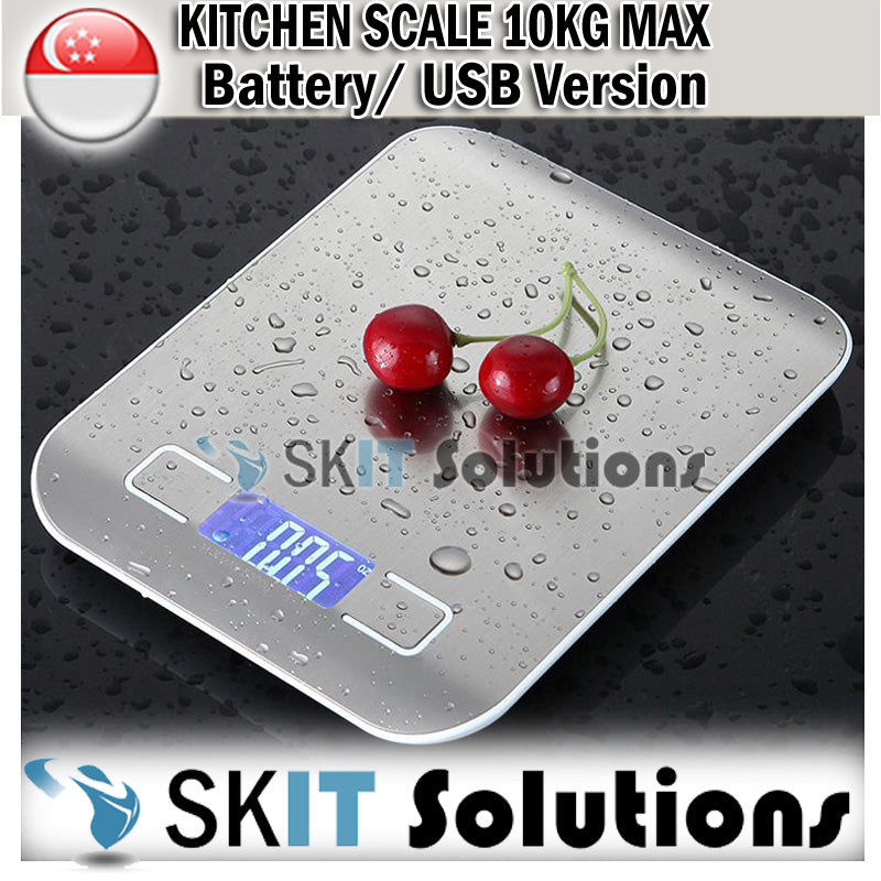 Compact Stainless Steel Kitchen Weighing Scale Measuring Tool LCD Digital Portable Scale Ideal For Cooking Baking