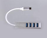 Self Power 4 Port USB 3.0 Hub Type C and USB Ports 5GBPS Connector High Speed