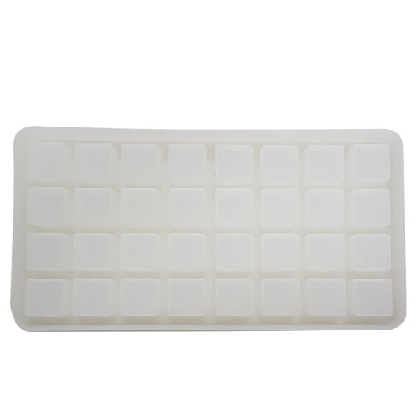 Silicone Ice Mould Tray with Lid 32 Compartments Easy Twist Dishwasher Safe