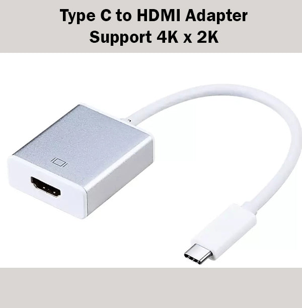 Type C to HDMI Adapter Converter USB 3.1 Display Port Type-C Plug Play HD Video