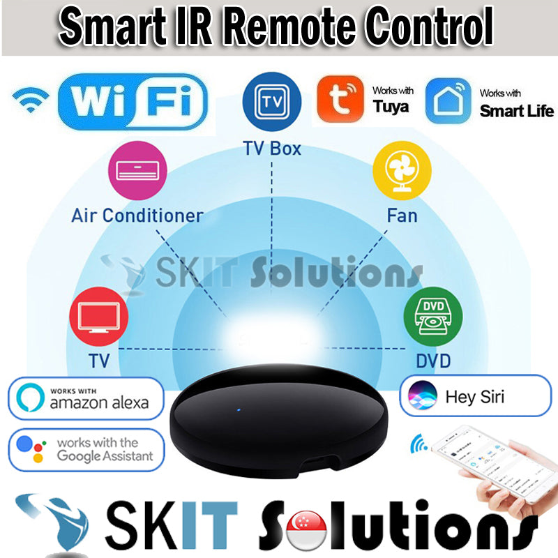 Smart Universal Tuya WiFi IR Wireless Controller Infrared Remote Control Alexa Google Home AirCon TV