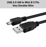 USB 2.0 AM to Mini B 5 Pin Cable Male to Male 1M 1Meter Metre