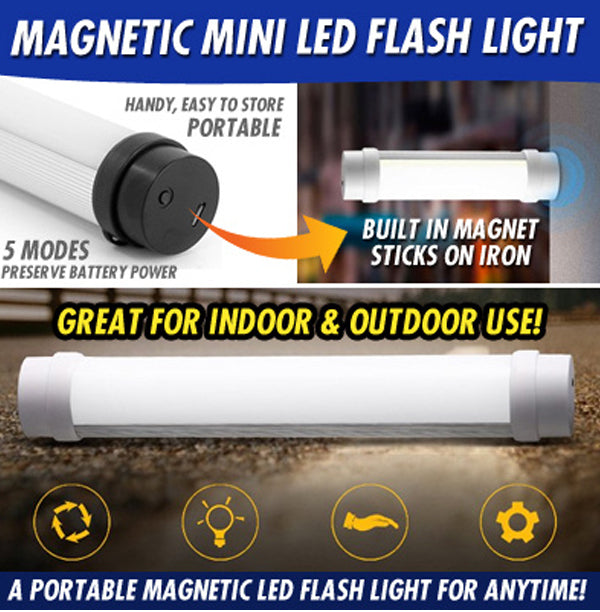 Portable Rechargeable Magnetic Mini LED Flash Torch Light UY-Q6M