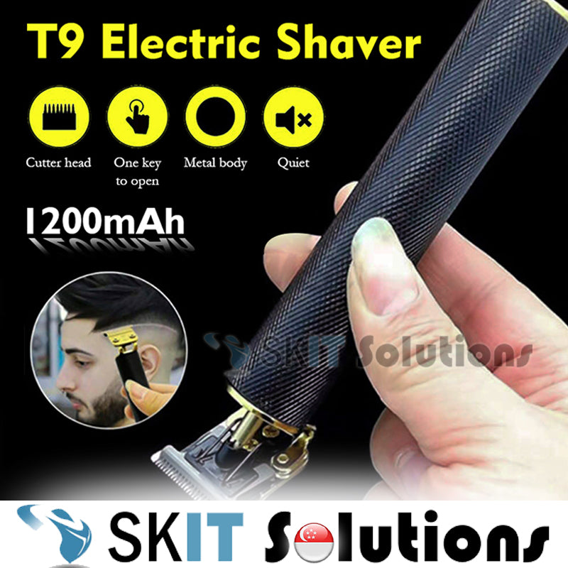 Vintage T9 Hair Trimmer Barber Clipper Professional Cutting Machine USB Rechargeable Electric Shaver