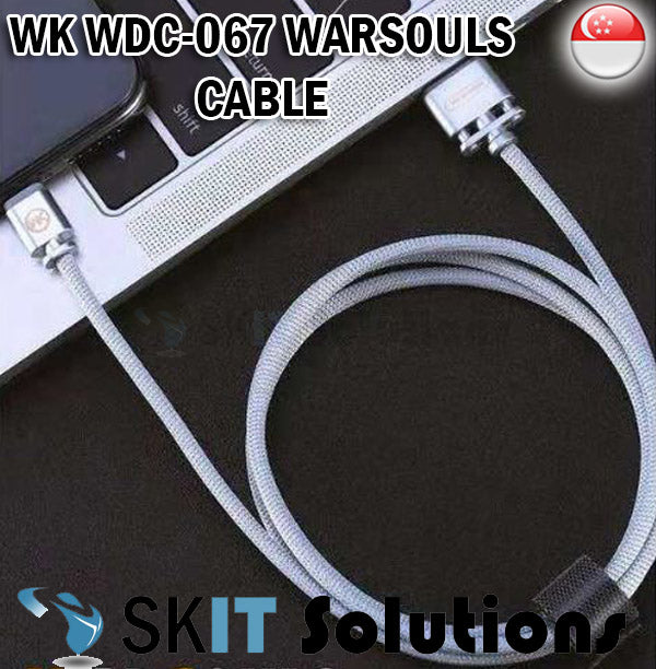 WK WDC-067 Warsouls Cable Android Micro Type C Lightning IOS 1M Data Transfer Charging Fast Charge