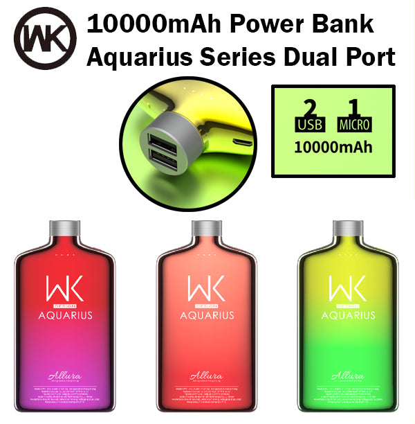 WK Design WP-041 10000mAh Aquarius Series Power Bank Powerbank Portable Charger