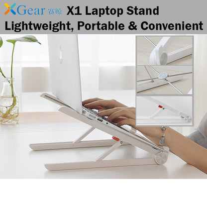 Xgear X1 Laptop Stand Holder Lightweight Portable Convenient Easy Carry and Use