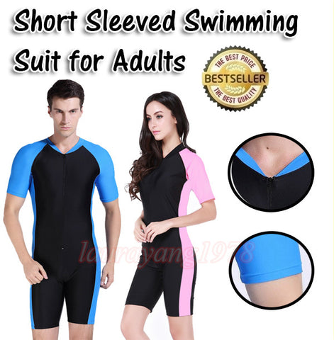 1007 Adult Short Sleeve Snorkel Diving Swimming Suit