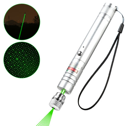 Green Laser Pointer Rechargeable USB Long Range High Power Flashlight Star Light Mode Visible Beam