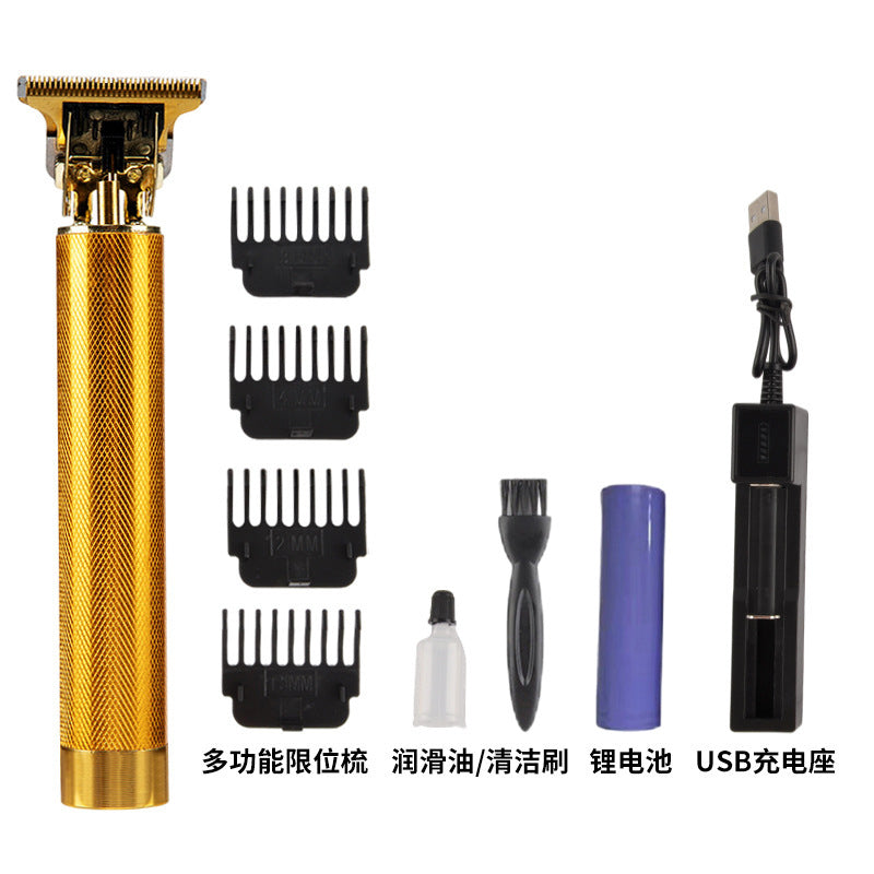 Vintage T9 Hair Trimmer Barber Clipper Professional Cutting Machine USB Rechargeable Electric Shaver