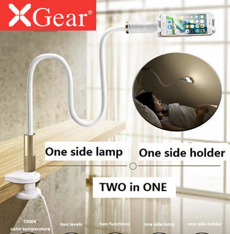 XGear Sunflower 3 III Smart Stand Holder Mount Cradle with LED Light for Mobile Phone 4-6 Inch